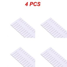 플라스틱 서랍 분배기 파티션 보드 속옷 양말 메이크업 클랩보드, 6.Style D 4pcs