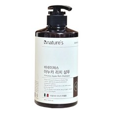 비네이쳐스 아누카리치 식약청인증 샴푸 480ml 1통 아누카사과, 상세페이지 참조, 1개, 상세페이지 참조