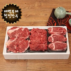 태백한우 C1E747D*태백 한우 거세우 2호 등심500g+안심500g +갈비살500g;, +성온+ 1