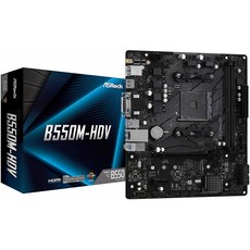 ASRock B550M-HDV 지원 3 세대 AMD AM4 Ryzen / Future AMD Ryzen 프로세서 마더 보드 : 컴퓨터 및 액세서리, 단일옵션