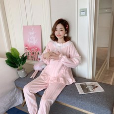 꿀잠 큐티레이스 여성 수면 잠옷 파자마세트
