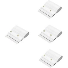 2pcs 스테인리스 스틸 스크레이퍼 잉크 스퀴지 블레이드 홀더 스크레이퍼용 다기능 스크린 인쇄 뮤티툴 실버, 4