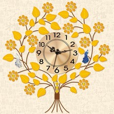 보석비즈십자수시계