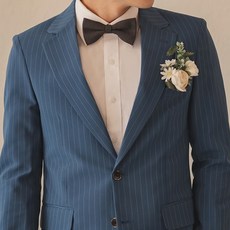[대여]남성 블루스트라이프 수트 셀프웨딩정장 리마인드웨딩