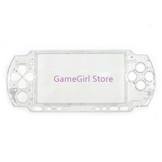 1 PSP3000 부품 3000 게임 하우징 개 보호 전면 상단 교체 커버 콘솔 케이스 페이스플레이트, clear white, 1개