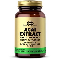 솔가 아카이 추출물 브라질리안 베리 Solgar Acai Extract Brazilian Berry 60정 2개