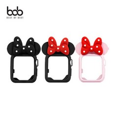 TANI _ bob 아이워치 전세대 호환 리틀미니 TPU 범퍼케이스 AD WT_ON + PANI*W2A0 _KWT, 쿠팡타니 1, 쿠팡타니 40mm(4.5.6세대.SE)_블랙_블랙