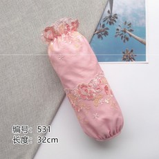 지니샵 단체돕바 다운 코트 전용 top 여성 겨울 가을 계절 어른 팔토시 레이스 화이바 롱 팔뚝 오피스 보호 소매 오염방지, 미드 분홍 색깔 531-O23