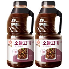 (상온)[백설]소불고기양념, 2.45kg, 2개