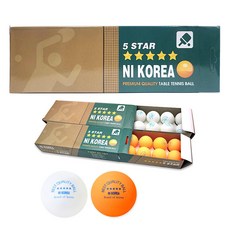 영운 5성 영운 탁구공 주황 12개입, 1개
