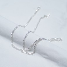 실버웍스 3미리 베이직 실버 체인 목걸이 은목걸이 3mm Basic Chain Silver Necklace