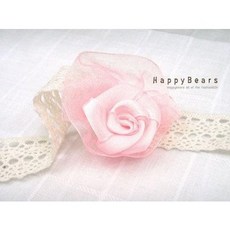 오간자꽃코사지