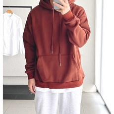 코튼 [15color] 남여공용 양 기모 오버핏 무지 기모 후드 티셔츠 빅사이즈 후드티