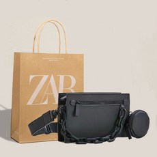 ZARA 자라 남성 여성 가방 메신저 패션 블랙 락 플랩 바케트 크로스 숄더백 유나 인스타