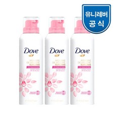 도브 샤워 무스 200ml 3개, 코코넛오일/코코넛오일/코코넛오일, 상세설명 참조