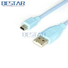 [해외] CAB-CONSOLE-USB usb 5 핀-미니 usb 미니 5 p 5 핀 남성-남성 케이블 6 피트 cisco WS-C3750X 2921 2911 2951 스위치 보드, 180cm