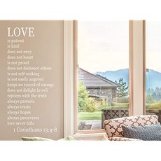 홈 이야기 LLC 사랑은 참을성 사랑입니다. (32" H X 15" W White), 32" H X 15" W, White