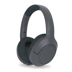 필립스 TAH7508 헤드 장착형 ANC 활성 소음 감소 게임 헤드셋 휴대폰 Bluetooth 헤드셋 매우 긴 배터리 수명, 검은 색, 검은 색