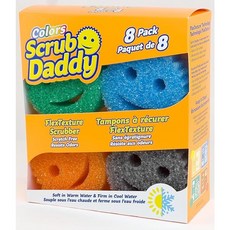 스크럽 대디 스폰지 컬러 8팩 Scrub Daddy Sponges Colors, 8개, 혼합색상