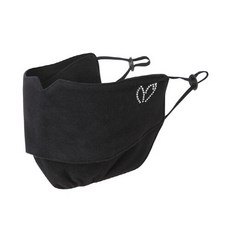 [마스터바니] KQF 421B4AC679_BK 블랙 여성 비즈 로고 마스크, 사이즈:00F, 1개