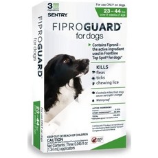  피프로가드 플리앰프 최대 22파운드의 반려견을 위한 진드기 짜기 6팩, 2344파운드, 6개월 