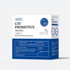  프로젝트21 고양이 유산균 장건강 신부전 영양제 1박스 30포 (장&신장), [25%↓] 3박스(3개월분/90포) 