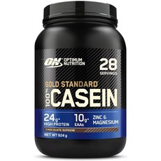 Optimum Nutrition 옵티멈뉴트리션 골드 스탠다드 100% 카제인 초콜릿 슈프림 플레이버 28회분, 1개