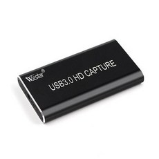 [해외] HDMI TO TYPEC USB 3.0 WIISTAR 캡처 비디오 캡처 동글 신호 WINDOWS LINUX 호환 MAC OSX HD 1080P FOR PS3 XBO, < =0.5m