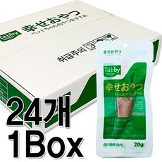덕&몰 [Tabby 시야와세 오야쯔 (보니또 참치) 20g 24개 1박스] 고양이간식