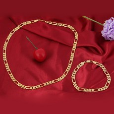 24k체인목걸이팔찌세트
