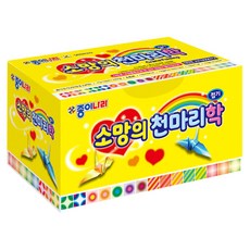 종이나라 4000소망의천마리학접기/1000매/10개입