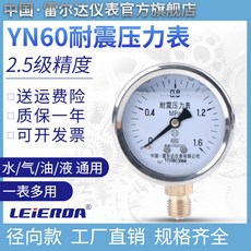 에어게이지 계량기 YN60방사방향 내진 압력계 기압 유압 0-100MPa전규격, T23-압력 진공 시계 YN60-0.1~0.9MPa