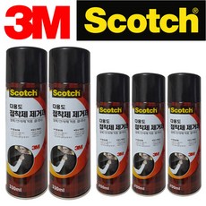 3M스카치 얼룩 잔사 스티커 접착제 제거제, 소형200ml3개, 1개