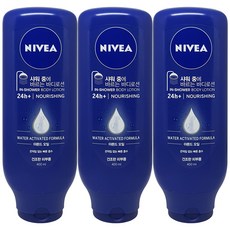 니베아 인샤워 바디로션 나리싱 400ml 3개, 단일상품