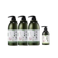 더블모 어성초 샴푸 1000ml x 3개 + 헤어팩 300ml 4종세트 1세트