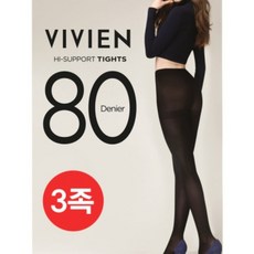 비비안 80D 불투명 타이즈 TS0413 ×3족