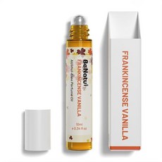 Benatu Frankincense 바닐라 에센셜 오일 롤 온 퍼퓸 여성용 알코올 프리 오 드 318510, 앰버 및 샌달우드, 1개 - 오일향수