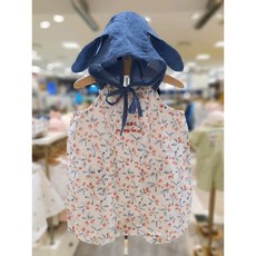 밍크뮤1 24SS(BL)열매플라워끈나시우주복SET (보넷세트) (3431360105)