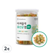 펫시밀 아껴줄게 강아지 장건강 유산균껌, 2개, 140g, 황태 당근 시금치 혼합 - 펫시밀