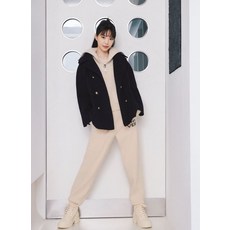 JJ지고트 더블 브레스트 스트링 울코트GNBA0JKJ3