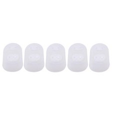 다기능 실리콘 심블 구멍 뚫린 보호 손가락 슬리브 DIY 공예 재봉 액세서리 5 개/로트, 5개, 05 white