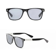Youpin TS Traveler 남성용 나일론 선글라스 클래식 사각 운전 및 여행용 UV400 30g 패션, Black, 1개