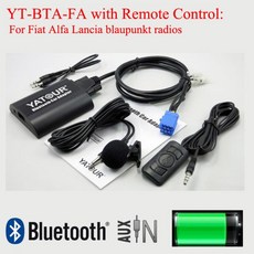 Yatour 자동차 스테레오 디지털 블루투스 어댑터 BTA 원격 제어 피아트 알파 란시아 블라우펑크 라디오용, 1개