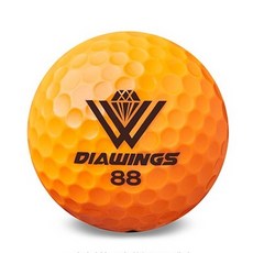 다이아윙스 고반발 비거리 전용 장타 골프공 2피스 42.7mm M5, 오렌지, 50개