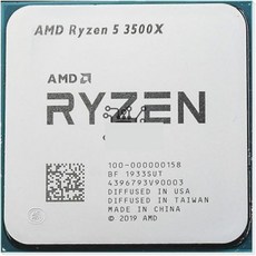 AMD 라이젠 5 3500X R5 3.6GHz 6코어 6스레드 CPU 프로세서 7NM 65WL3 32M 100 0000158 소켓 AM4 - 라이젠3500x