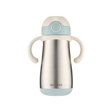 NUBITEL누비마트_마더케이 허그 보온 보냉 빨대컵 350ml 민트 빨대컵 빨대용컵 스트롱컵 아기컵 아기물컵 손잡이컵 손잡이물컵 이유식기 이유식물컵 이유식용품 출산용품 출산준비, 단일상품입니다, 단일상품입니다