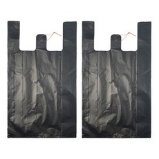 월드크린 검정 손잡이 비닐봉투, 25L, 200개 25L, 200개