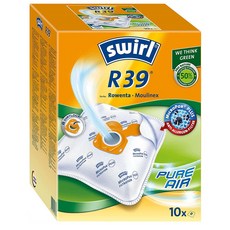 Swirl 스월 밀리타 R39 청소기 먼지봉투 10개입 Swirl R39 MicroPor Plus Vacuum Cleaner Bags for Rowenta