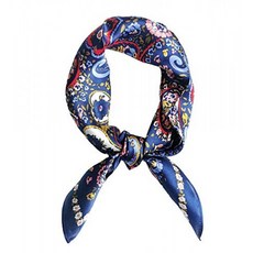 Pure Mulberry Silk Women's Small Square Scarf 21" x 21" Breathable Lightweight N
