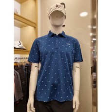 루이까스텔 [사은양말증정] 도트 전판 크라운 강아지 프린트 요꼬에리 남성 여름 반팔 티셔츠 3MRTS441X 2001루이